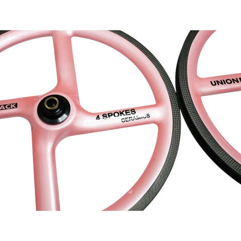 Union Jack 4 Spokes 7 Speed 16" 349 Carbon Wheelset for Brompton Bicycle