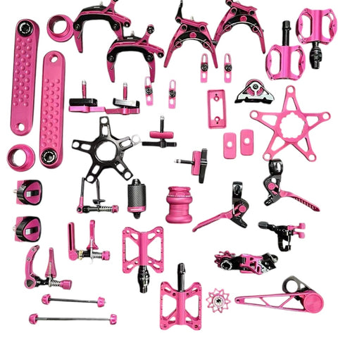 Union Jack Magenta Group Set for Brompton Bicycle