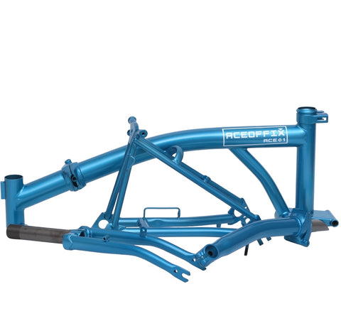 Aceoffix Replacment 4130 Steel Frame / Triangle / Fork / Stem Set for Brompton Bicycle