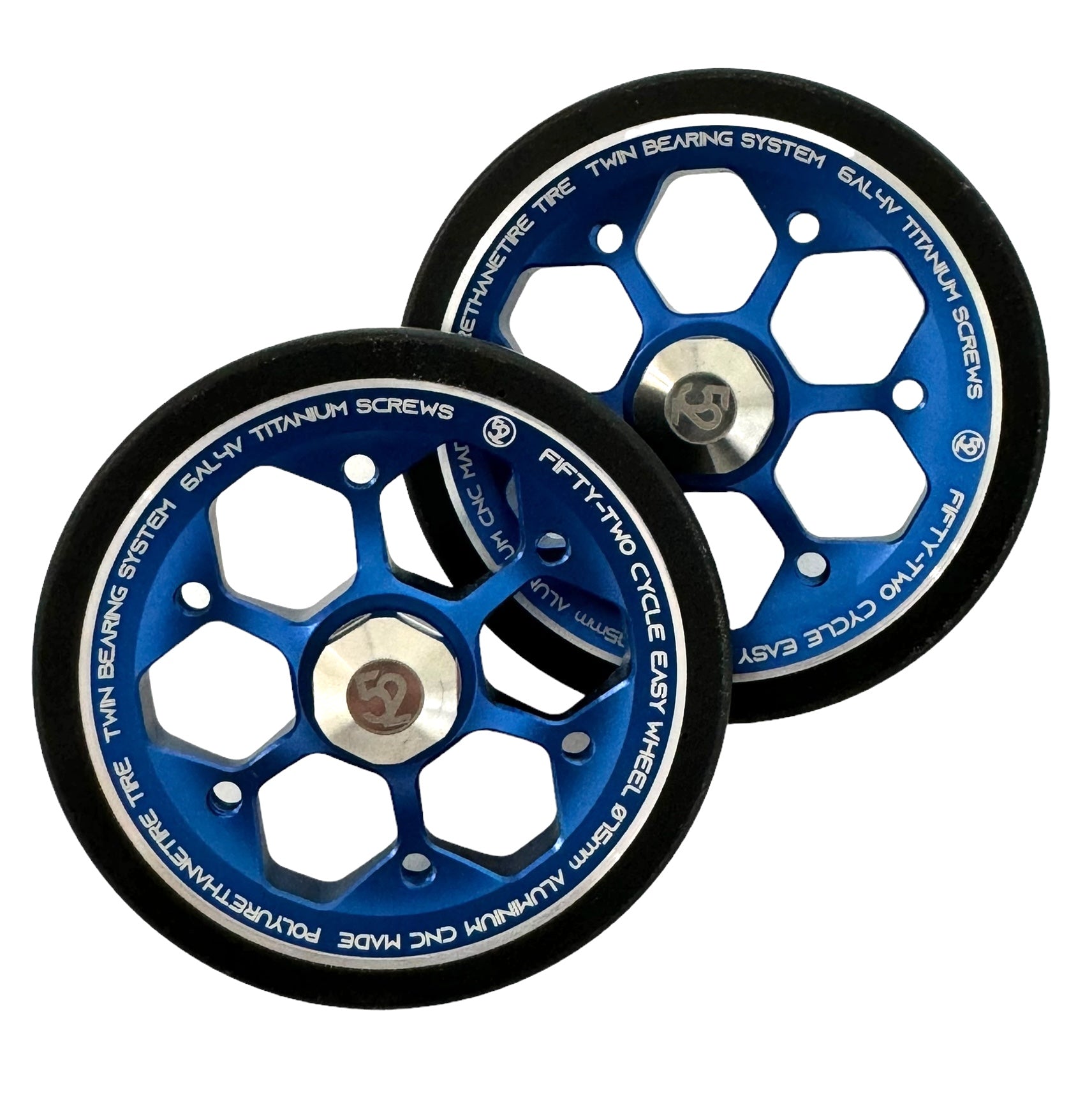 52Cycle Snow Flakes 75mm Easy Wheels for Brompton Bicycle – Fantastic4Toys