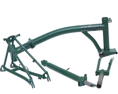 Aceoffix Replacment 4130 Steel Frame / Triangle / Fork / Stem Set for Brompton Bicycle