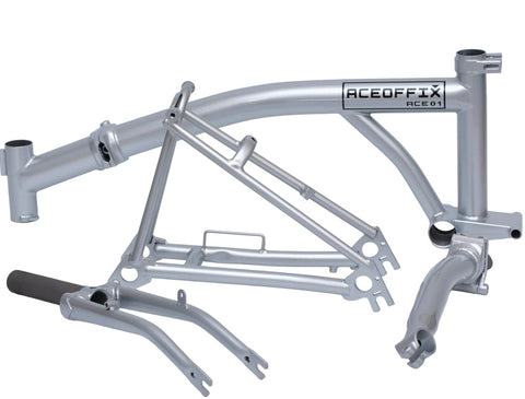 Aceoffix Replacment 4130 Steel Frame / Triangle / Fork / Stem Set for Brompton Bicycle