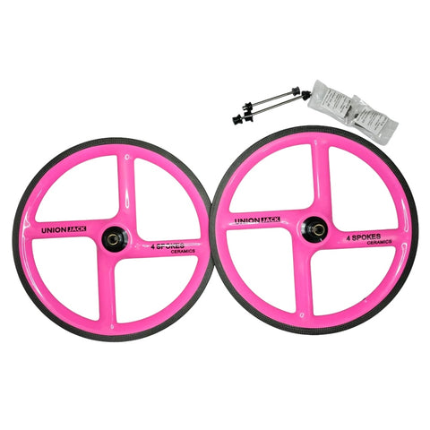 Union Jack 4 Spokes 7 Speed 16" 349 Carbon Wheelset for Brompton Bicycle