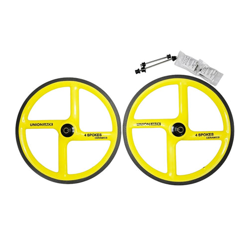 Union Jack 4 Spokes 7 Speed 16" 349 Carbon Wheelset for Brompton Bicycle