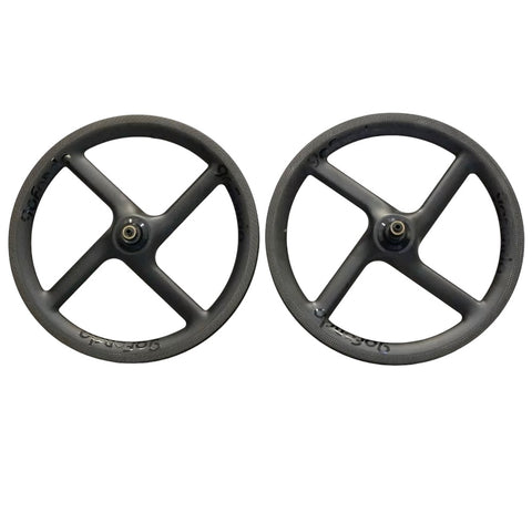 Union Jack 4 Spokes 7 Speed 16" 349 Carbon Wheelset for Brompton Bicycle