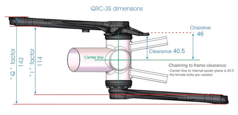 Extralite QRC-3S Bicycle Crankset