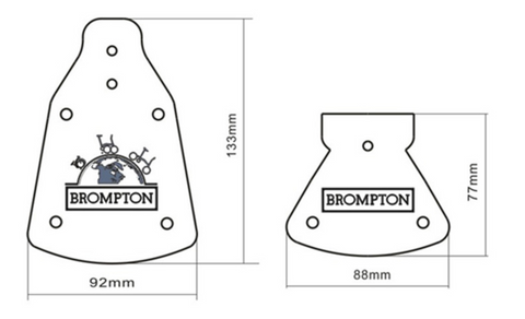 KEEP Leather Mud Flap for Brompton Bicycle