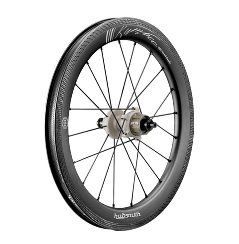 Hubsmith Bumbee CA349F/R 4-5 SP Carbon Wheelset (RATCHET) for Brompton Bicycle P/T Line