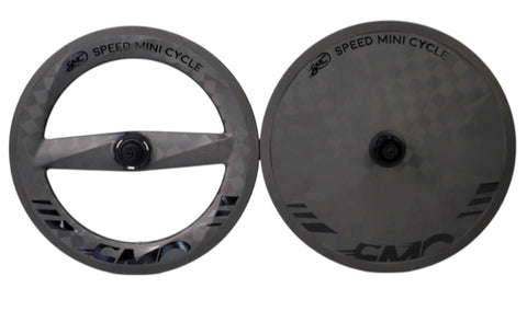 SMC 16" 349 Straight-Blade 7 Speed Carbon Wheelset for Brompton Bicycle