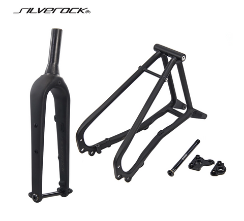 Silverock Carbon Fork + Rear Triangle Set for Brompton Bicycle G Line
