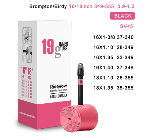 Ridenow 16"-18" 349-355 Ultralight Bicycle Inner Tube