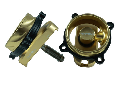 MiniMODs Single Spoke Hinge Clamp Knob + Plate Set for Brompton Bicycle