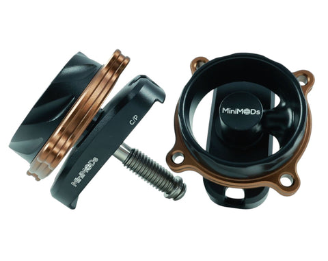 MiniMODs Single Spoke Hinge Clamp Knob + Plate Set for Brompton Bicycle