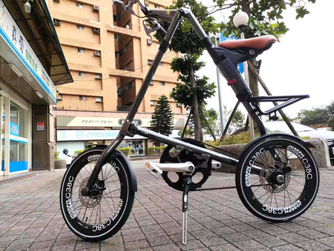 Joseph Kuosac 16" 349 c38c Carbon Wheelset for Strida Bicycle