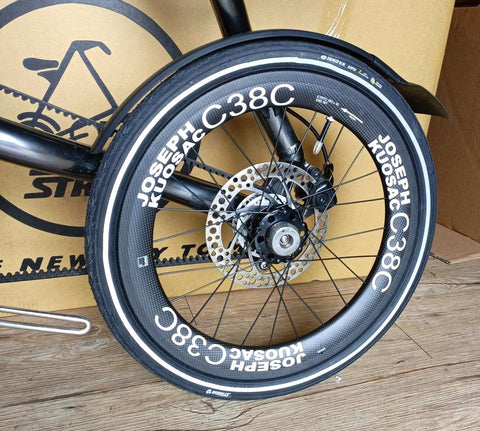 Joseph Kuosac 16" 349 c38c Carbon Wheelset for Strida Bicycle