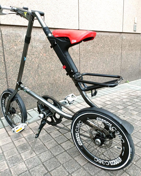 Joseph Kuosac 18" 355 c38c Carbon Wheelset for Strida Bicycle