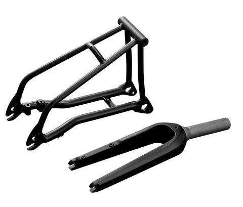 3DO 3D Print Titanium Disc Brake Fork & Rear Triangle Set for Brompton Bicycle T Line