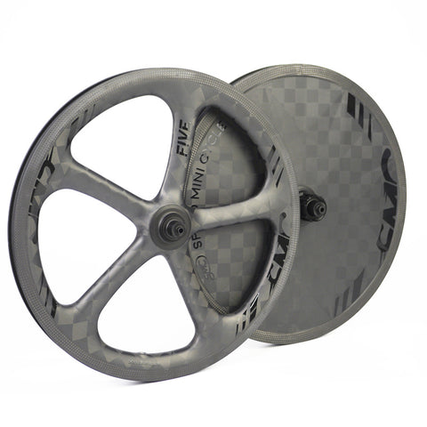 SMC 7 Speed 16" 349 Carbon Disc Wheels for Brompton Bicycle