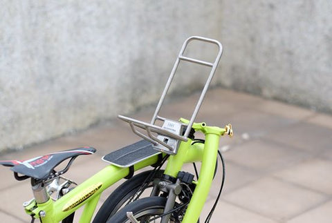 H+H Titanium Front Rack for Brompton Bicycle