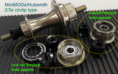 MiniMODs 2/3 speed Hub 4 Speed External Cogs Upgrade Kit for Brompton Bicycle