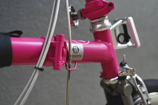 Ti Parts Workshop Titanium Frame Badge for Brompton Bicycle