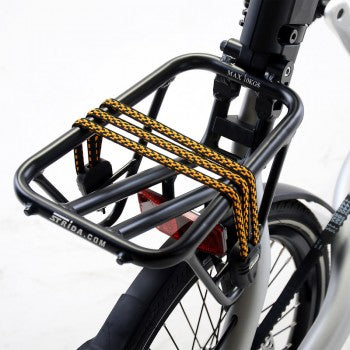 STRIDA Bike Black Aluminium Rear Rack with Straps