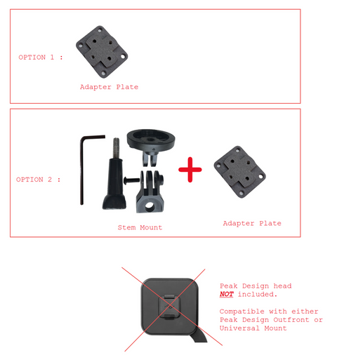 OCH Adjustable Peak Design Stem Adapter for Brompton Bicycle