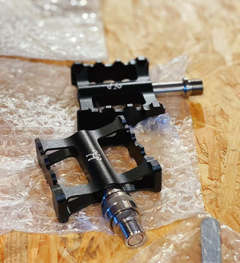 H&H CNC Titanium Spindle Left Detachable Pedals for Brompton Bicycle