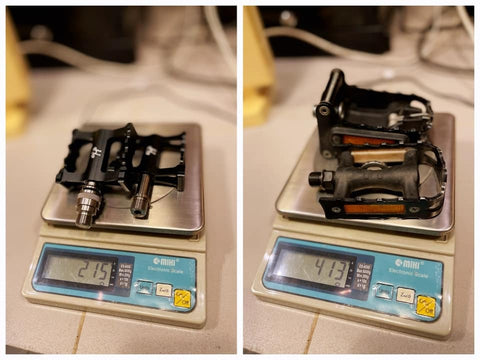 H&H CNC Titanium Spindle Left Detachable Pedals for Brompton Bicycle