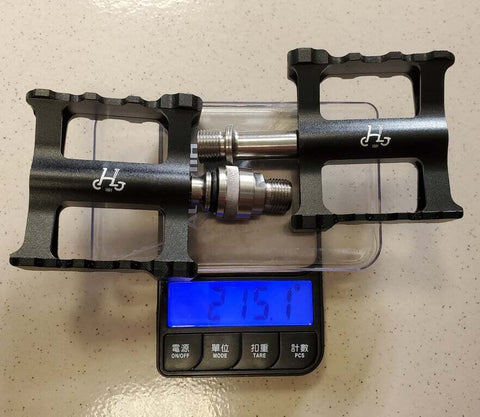 H&H CNC Titanium Spindle Left Detachable Pedals for Brompton Bicycle