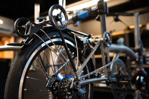 Ti Parts Workshop Titanium + Carbon Rear Rack for Brompton Bicycle P/T Line