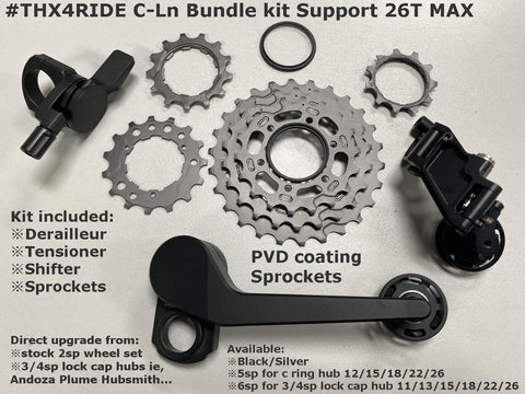 Thx4ride 5-6 Speed Bundle Kit for Brompton Bicycle A/C/E Line