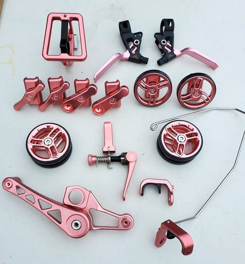 H&H Pink Color Combo Set for Brompton Bicycle