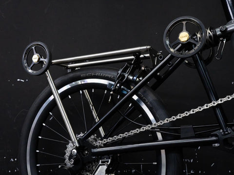 Ti Parts Workshop Titanium Rear Rack for Brompton Bicycle