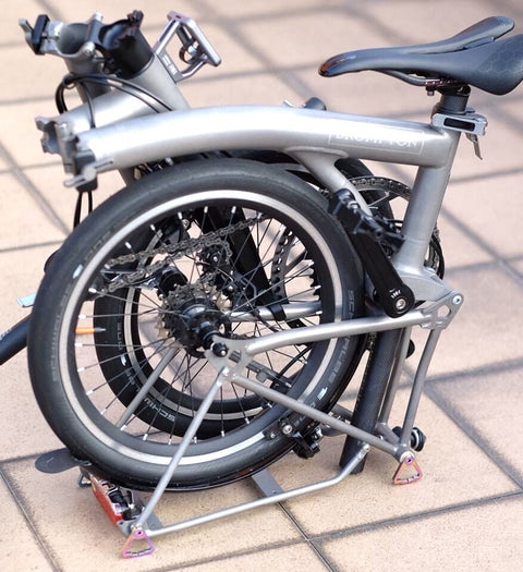 H&H Titanium Rear Rack V5 for Brompton Bicycle P/T Line