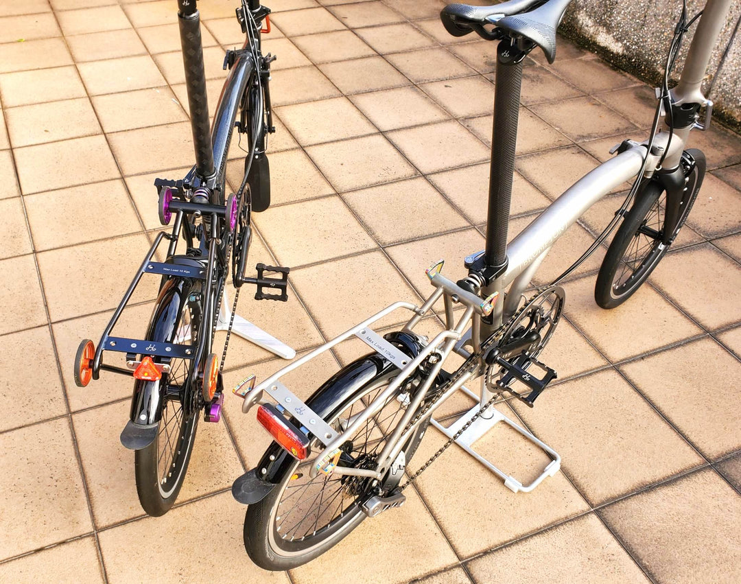 Brompton Block Rack H&H Titanium Rear Rack V5 for Brompton Bicycle P/T Line – Fantastic4Toys