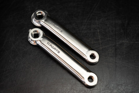 Ti Parts Workshop Titanium Square Taper Crank Arms for Brompton Bicycle