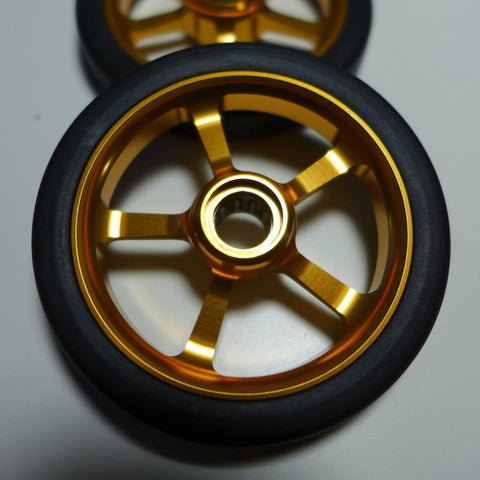 MiniMods 55mm Aluminum CNC Easy Wheels for Brompton Bicycle