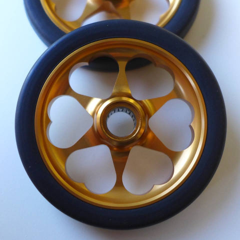 MiniMods 55mm Aluminum CNC Easy Wheels for Brompton Bicycle