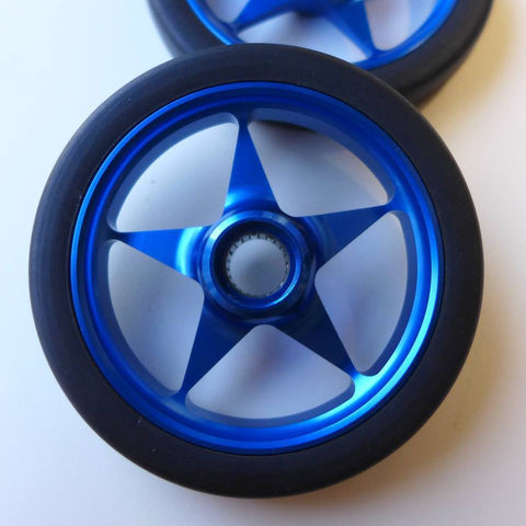 MiniMods 55mm Aluminum CNC Easy Wheels for Brompton Bicycle