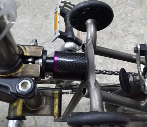 Adjustable Air Pressure Carbon Suspension Block for Brompton Bicycle