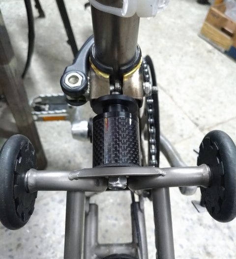 Adjustable Air Pressure Carbon Suspension Block for Brompton Bicycle