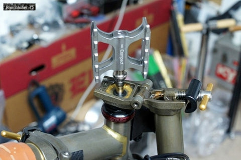 Brombacher Stem Pedals Holder for Brompton Bicycle