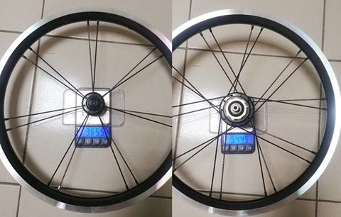 H&H ROLF Aluminium Alloy 16" 349 Wheelset for Brompton Bicycle