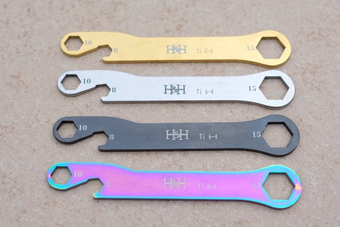 H&H Titanium Spanner + Bottle Opener for Brompton Bicycle