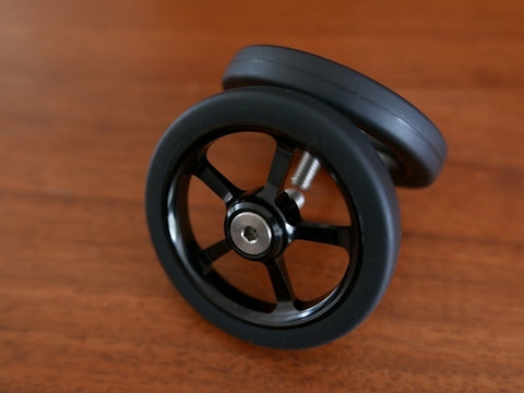 MiniMods 55mm Aluminum CNC Easy Wheels for Brompton Bicycle