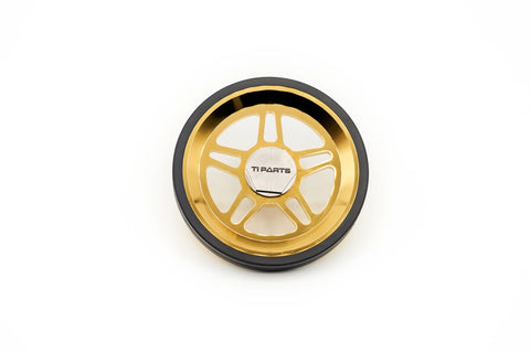 Ti Parts Workshop Chrome 66mm Aluminum Eazy Wheels for Brompton Bicycle