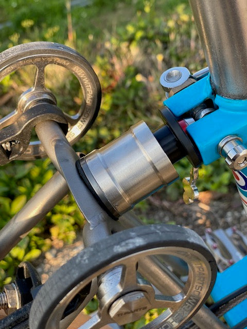 Adjustable Air Pressure Titanium Suspension Block for Brompton