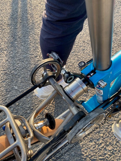Adjustable Air Pressure Titanium Suspension Block for Brompton Bicycle