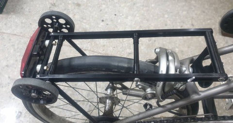Fantastic4 "Easy Install" Mini Rear Rack for Brompton Bicycle